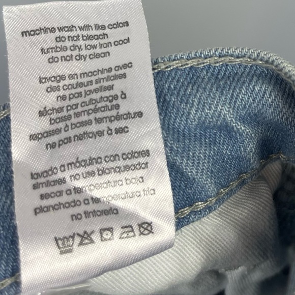 WeWoreWhat Stiletto Skinny Jeans 25 High Waist Light Wash Slit Hem Stretch Denim - Picture 12 of 16